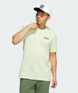 「adidas」 半袖Tシャツ LARGE ライトイエロー メンズ