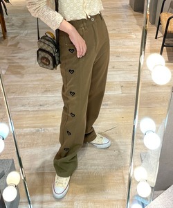 「Alley by w closet」 デニムパンツ FREE カーキ レディース