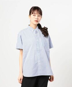 「BEAMS BOY」 半袖シャツ ONE SIZE ブルー レディース