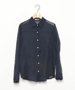 「CANAL JEAN」 「via.j」長袖シャツ ONE SIZE ネイビー レディース