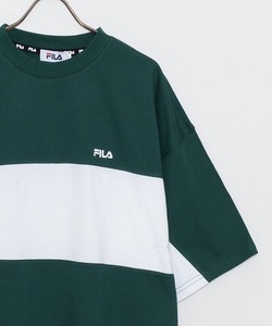 「FILA」 半袖Tシャツ LL グリーン系その他2 メンズ