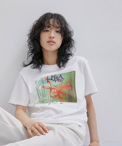 「agnes b.」 半袖Tシャツ「Adam et Ropeコラボ」 M ホワイト系その他 レディース