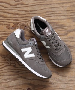 「New Balance」 ローカットスニーカー 27.5cm グレー レディース