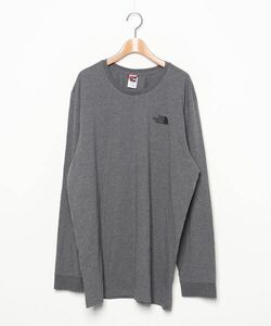 「THE NORTH FACE」 長袖Tシャツ X-LARGE ヘザーグレー メンズ