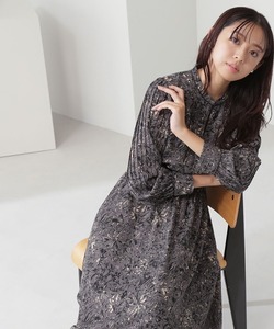 「NATURAL BEAUTY BASIC」 長袖ワンピース MEDIUM グレー系その他 レディース