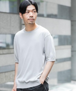 「URBAN RESEARCH ROSSO MEN」 半袖ニット LARGE グレー系その他 メンズ