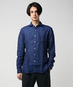 「BEAMS」 長袖シャツ SMALL ネイビー メンズ