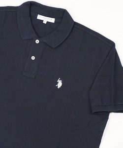 「U.S. POLO ASSN.」 半袖ポロシャツ X-LARGE ネイビー メンズ