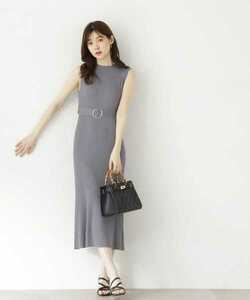 「PROPORTION BODY DRESSING」 ニットワンピース MEDIUM グレー レディース