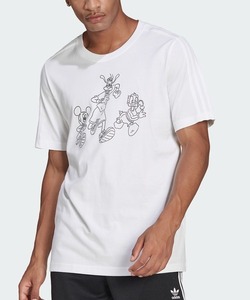 「adidas」 半袖Tシャツ MEDIUM ホワイト メンズ