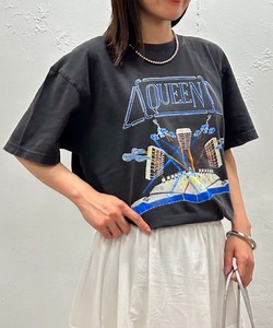 「Loungedress」 「GOOD ROCK SPEED」半袖Tシャツ「Queenコラボ」 FREE ブラック レディース