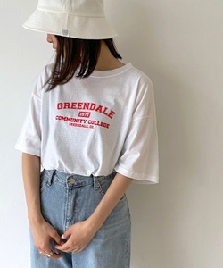 「CANAL JEAN」 「via.j」半袖Tシャツ ONE SIZE ホワイト レディース