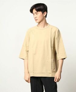 「BEAMS」 「NULL TOKYO」半袖Tシャツ X-LARGE ベージュ メンズ