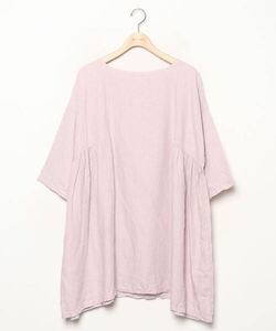 「nest Robe」 7分袖ワンピース - ピンク レディース