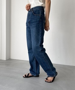 「CANAL JEAN」 「El mar」加工デニムパンツ SMALL ダークインディゴブルー レディース