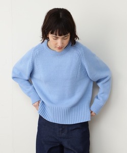 「human woman」 長袖ニット MEDIUM ブルー レディース