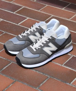 「New Balance」 ローカットスニーカー 25.0cm グレー メンズ