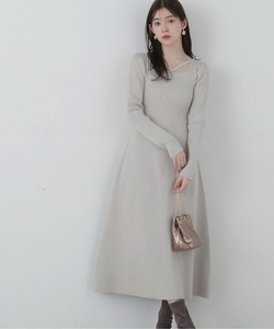 「PROPORTION BODY DRESSING」 ニットワンピース MEDIUM グレー レディース