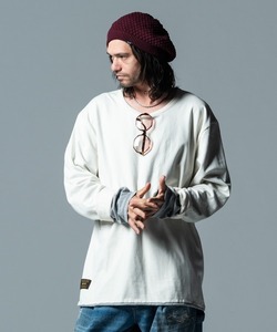 「glamb」 長袖Tシャツ S ホワイト メンズ