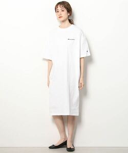 「Champion」 Tシャツワンピース FREE オフホワイト レディース