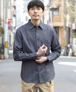 「URBAN RESEARCH ROSSO MEN」 長袖シャツ SMALL ネイビー メンズ_画像1