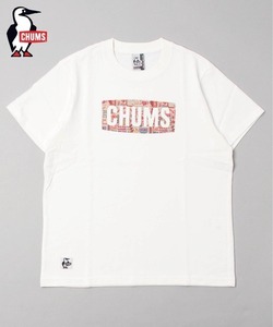 「CHUMS」 半袖Tシャツ LARGE ホワイト レディース