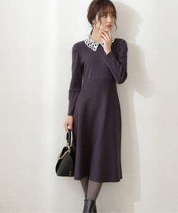 「PROPORTION BODY DRESSING」 ニットワンピース MEDIUM ダークグレー レディース