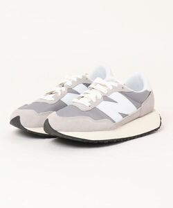 「New Balance」 ローカットスニーカー 25.5cm グレー レディース