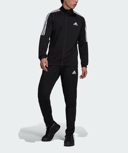 「adidas」 セットアップジャージ SMALL ブラック メンズ