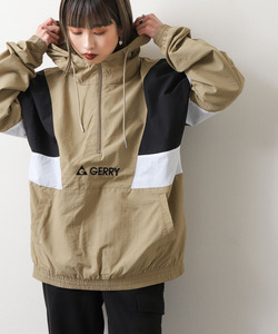 「GERRY」 ナイロンブルゾン X-LARGE ベージュ レディース