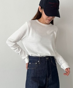 「CANAL JEAN」 長袖カットソー ONE SIZE ホワイト レディース