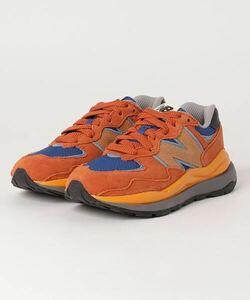 「New Balance」 ローカットスニーカー 24.0cm オレンジ メンズ