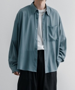 「epnok」 長袖シャツ MEDIUM ブルーグレー メンズ