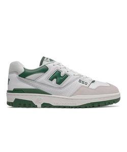 「New Balance」 ローカットスニーカー 25.5cm ホワイト×グリーン メンズ