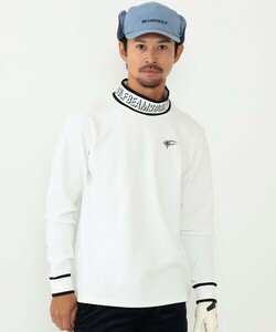 「BEAMS GOLF」 長袖Tシャツ SMALL ホワイト メンズ