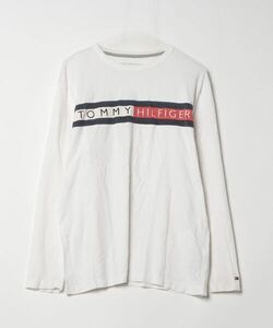 「TOMMY HILFIGER」 長袖Tシャツ LARGE ホワイト メンズ