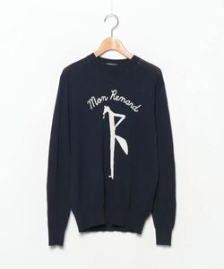 「Maison Kitsune」 長袖ニット S ネイビー メンズ