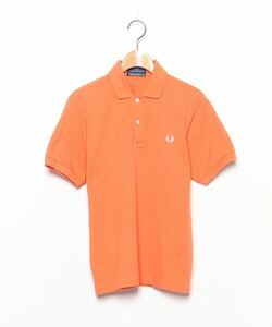 「FRED PERRY」 ワンポイント半袖ポロシャツ SS オレンジ メンズ