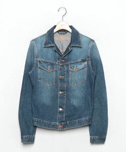 「Nudie Jeans」 デニムジャケット X-SMALL ブルー レディース