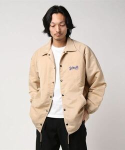 「schott」 コーチジャケット MEDIUM ベージュ メンズ