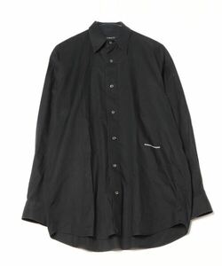 「DRESSEDUNDRESSED」 刺繍長袖シャツ 0 ブラック メンズ