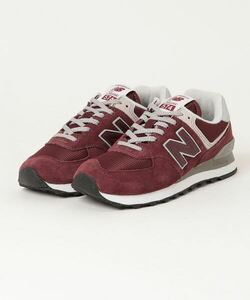 「New Balance」 ローカットスニーカー 27.0cm バーガンディー メンズ