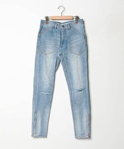 「NUMBER (N)INE DENIM」 ダメージ加工デニムパンツ S ブルー メンズ