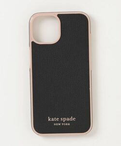 「kate spade new york」 ワンポイントモバイルケース・カバー - ブラック レディース