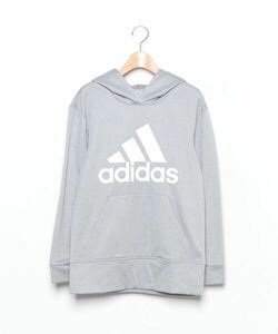 「adidas」 プルオーバーパーカー M グレー メンズ