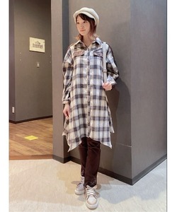 「axes femme」 長袖ワンピース MEDIUM キナリ レディース