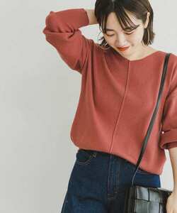 「ITEMS URBANRESEARCH」 Vネックニット FREE ピンク レディース_画像1