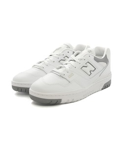 「New Balance」 ローカットスニーカー 24cm ホワイト×グレー メンズ