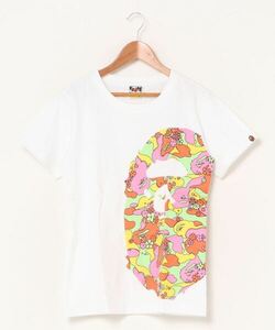 「A BATHING APE」 半袖Tシャツ SMALL ホワイト系その他5 レディース_画像1