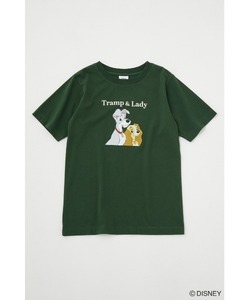 「Disney SERIES CREATED by MOUSSY」 半袖Tシャツ FREE ダークグリーン レディース